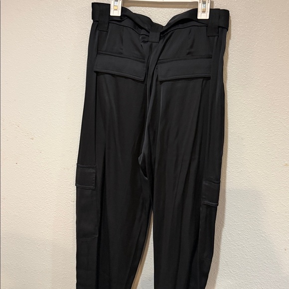 Abercrombie & Fitch Black silk cargo Pants - Picture 5 of 5
